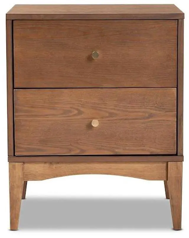 Alt view image 5 of 14 - BAXTON STUDIO 193-11301-ZORO Landis Mid-Century Ash Walnut Finished Wood