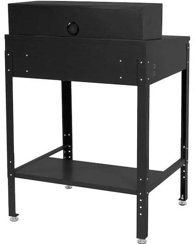Alt view image 4 of 4 - GLOBAL INDUSTRIAL 254635BK Sloped Surface Shop Desk with Pigeonhole Compartment