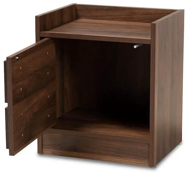 Alt view image 2 of 7 - BAXTON STUDIO 174-11212-Zoro Hale Modern and Contemporary Walnut Brown Finished