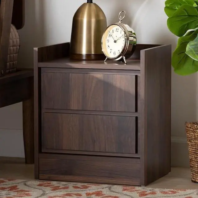 Alt view image 6 of 7 - BAXTON STUDIO 174-11212-Zoro Hale Modern and Contemporary Walnut Brown Finished