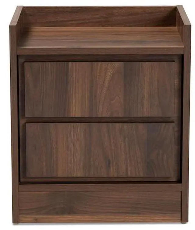 Alt view image 3 of 7 - BAXTON STUDIO 174-11212-Zoro Hale Modern and Contemporary Walnut Brown Finished