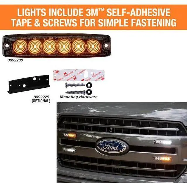 Alt view image 2 of 4 - BUYERS PRODUCTS 8892209 Ultra Thin 5 Inch Green LED Strobe Light