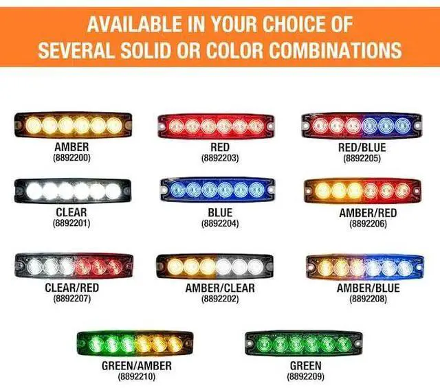 Alt view image 4 of 4 - BUYERS PRODUCTS 8892209 Ultra Thin 5 Inch Green LED Strobe Light