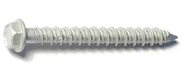 Main image of RED HEAD 50779 Tapcon Concrete Screw, 1/4" Dia., Hex, 2-1/4" L, 410 Stainless