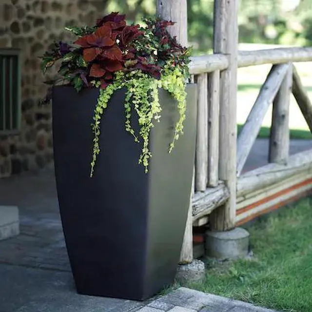 Main image of MAYNE 8888-B Kobi 38" Tall Planter - Black