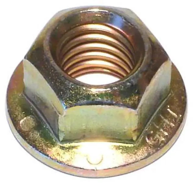 Main image of MIDWEST FASTENER 50351 Lock Nut, 1/2"-13, Steel, Grade 8, Yellow Zinc, 50 PK