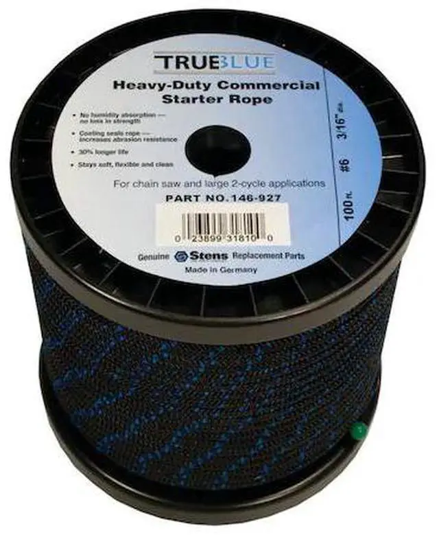 Alt view image 6 of 6 - 100' TRUE BLUE STARTER ROPE FOR #6 SOLID BRAID