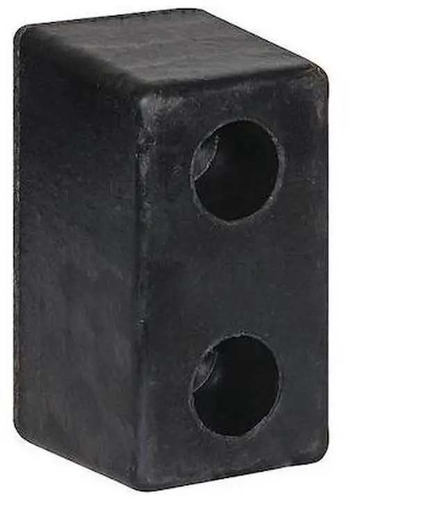 Main image of BUYERS PRODUCTS B6000L Molded Rubber Bumper - 3-1/2 x 3-1/2 x 6 Inch Tall - Set