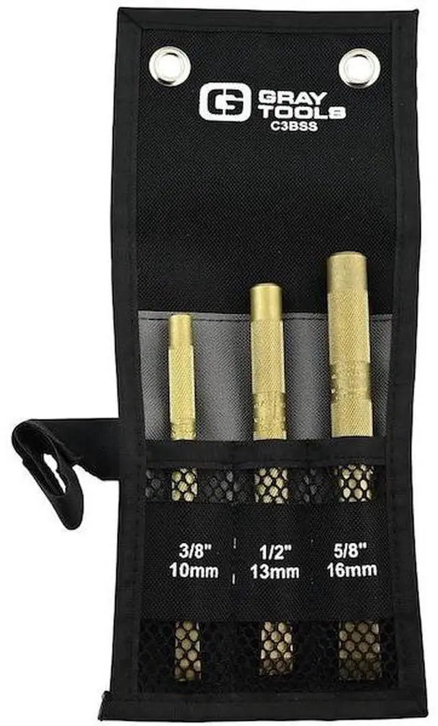 Alt view image 2 of 5 - GRAY TOOLS C3BSS 3 Piece Brass Scraper Set