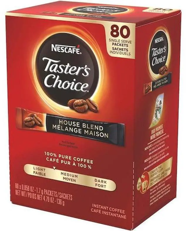 Alt view image 6 of 9 - Nescafé 15782 Premium Instant-Coffee Single-Serve Sticks, Original Blend, .06oz, 80/Box