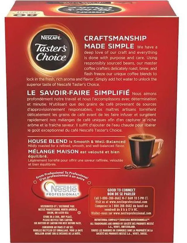 Alt view image 4 of 9 - Nescafé 15782 Premium Instant-Coffee Single-Serve Sticks, Original Blend, .06oz, 80/Box