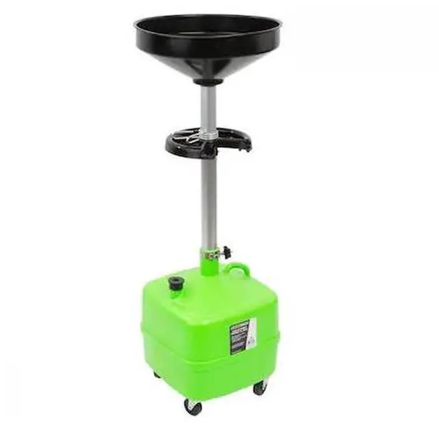 Alt view image 2 of 4 - OEMTOOLS 87032 9 Gallon Upright Portable Oil Lift Drain with Oil Pan Funnel, for Changing Car and Truck Motor Oil, Adjustable Height, Oil Drain Container