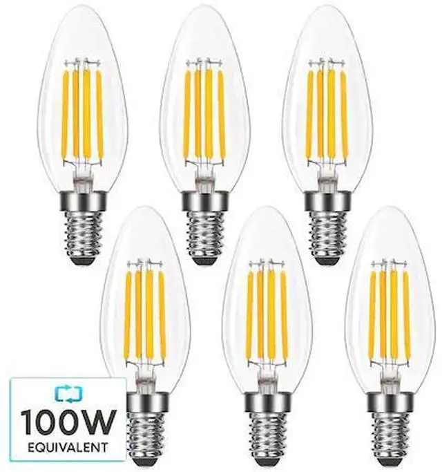 Main image of LUXRITE LR21638-6PK B11 LED Bulbs 7W (100W Equivalent) 800LM 5000K Bright White