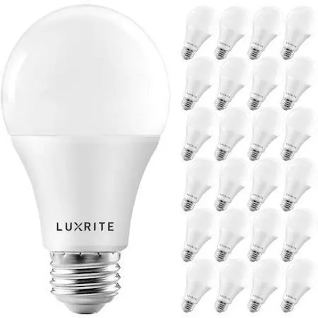 Main image of LUXRITE LR21443-24PK A19 LED Light Bulbs 15W (100W Equivalent) 1600LM 5000K