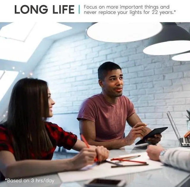 Alt view image 2 of 2 - LUXRITE LR21443-24PK A19 LED Light Bulbs 15W (100W Equivalent) 1600LM 5000K