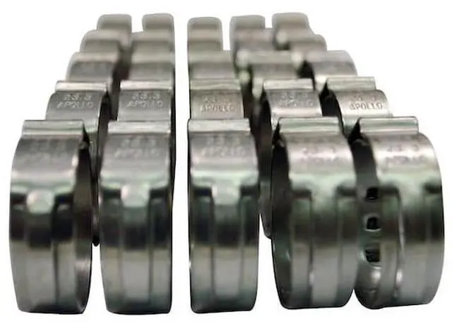 Alt view image 3 of 7 - APOLLO PXPC3425PK 3/4 in. Stainless Steel PEX Barb Pinch Clamp (25-Pack), 25PK
