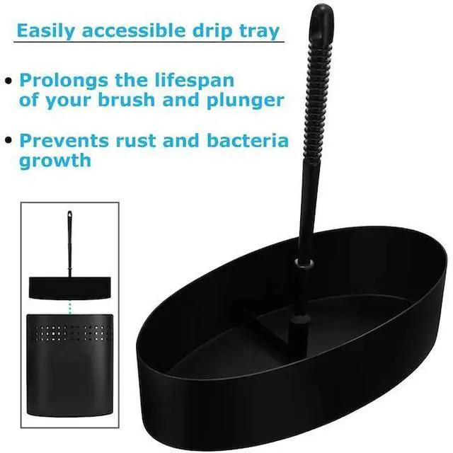Alt view image 5 of 6 - BLUE DONUTS BD3934622 Toilet Brush and Plunger Set Toilet Plunger Toilet Brush