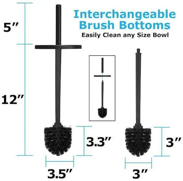 Alt view image 4 of 6 - BLUE DONUTS BD3934622 Toilet Brush and Plunger Set Toilet Plunger Toilet Brush