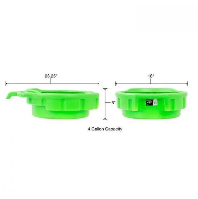 Alt view image 2 of 4 - OEMTOOLS 87034 4 Gal Oil Drain Pan, Green