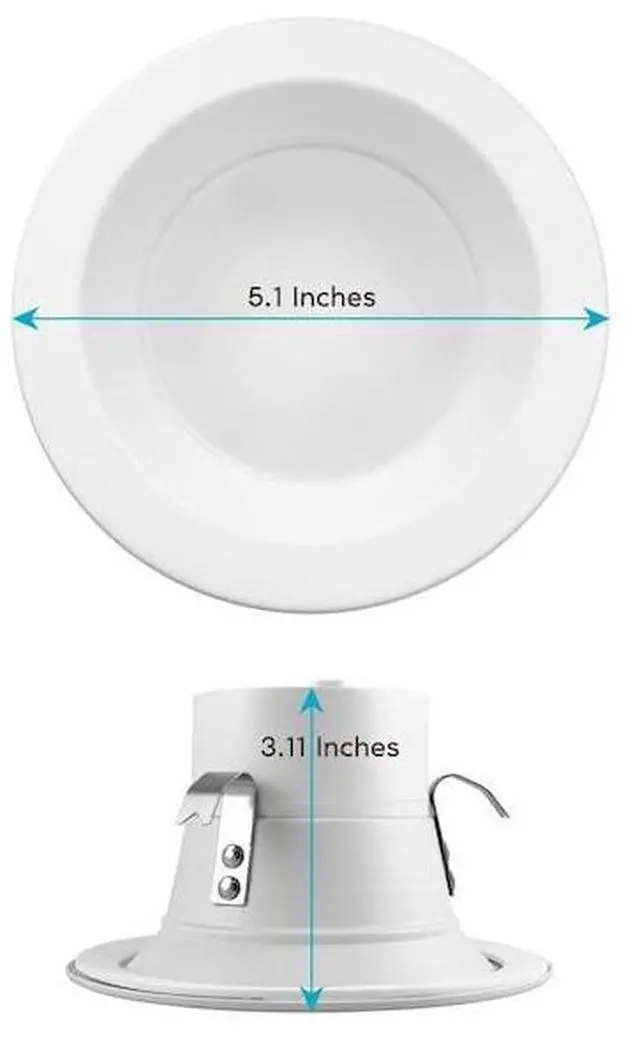 Alt view image 3 of 7 - LUXRITE LR23791-16PK 4" LED Recessed Can Lights 5 CCT Selectable 2700K-5000K