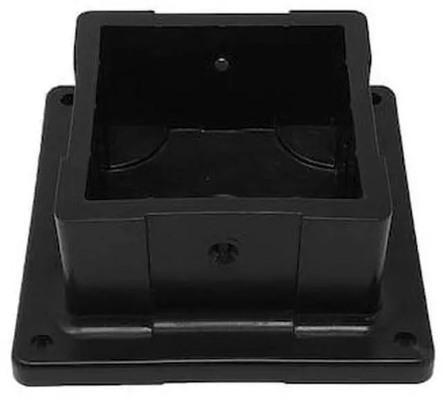 Alt view image 2 of 4 - NUVO IRON PPA4X4B MULTI-PURPOSE BLACK 4in x 4in PLASTIC POST BASE ANCHOR