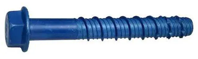 Main image of TORQUEMASTER 53251 Masonry Screw, 1/2" Dia., Hex, 4" L, Steel Blue Ruspert, 25