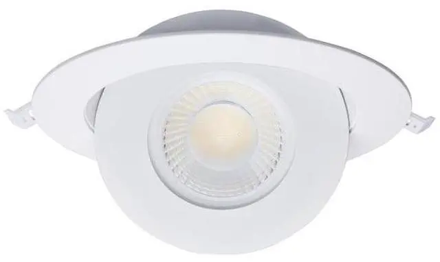 Alt view image 3 of 6 - SATCO S11860 15 Watt CCT Selectable LED Direct Wire Downlight Gimbaled 6-Inch