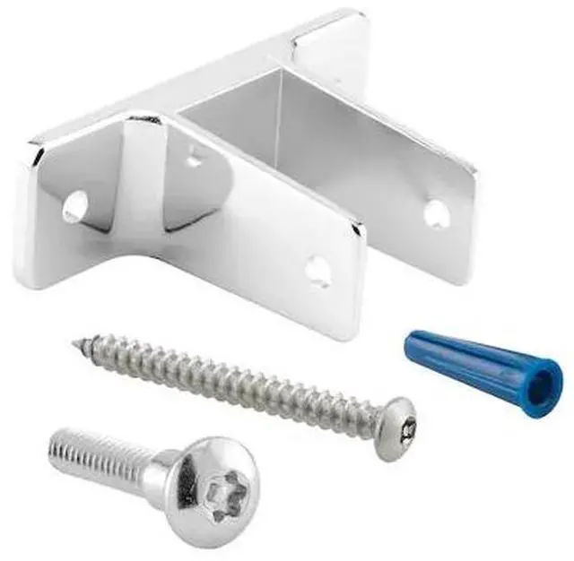 Main image of PRIME-LINE 656-2934 Two-Ear Pilaster Bracket, For 1-1/4 in. Panels, Zinc Alloy,