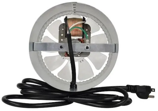 Alt view image 2 of 4 - SUNCOURT DB206C Inductor 6" Corded In-Line Booster Duct Fan
