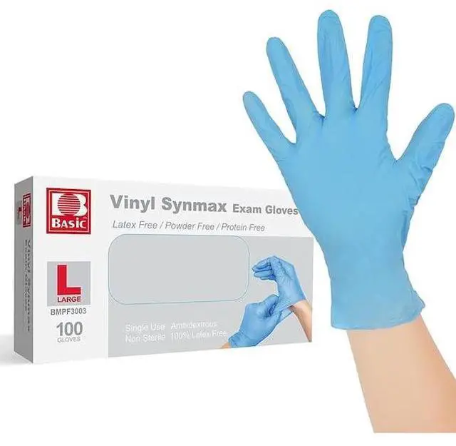 Alt view image 5 of 5 - ZORO SELECT SYNMAXLC Disposable Gloves, Vinyl/Nitrile Blend, Powder-Free,