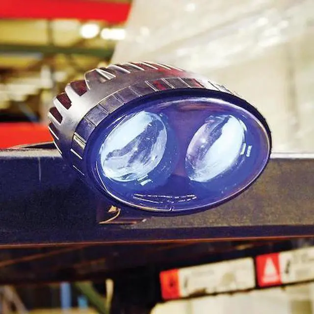 Main image of GLOBAL INDUSTRIAL 988717 LED Forklift Safety Spotlight, Blue