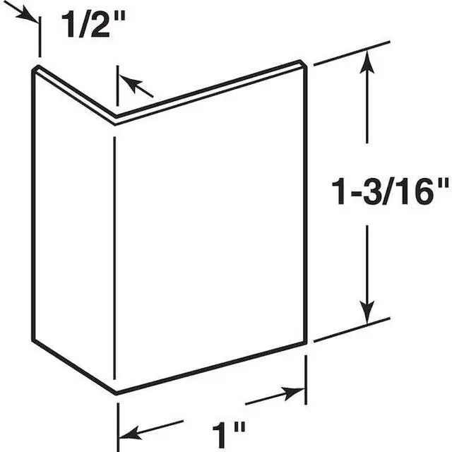 Alt view image 2 of 4 - PRIME-LINE S 4215 Brushed Stainless, Adhesive Backed Door Edge Guard, PK5