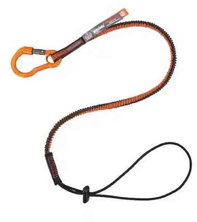 Main image of ERGODYNE 3104F(X) 3104F(x) Standard Orange and Gray Tool Lanyard - Carabiner +