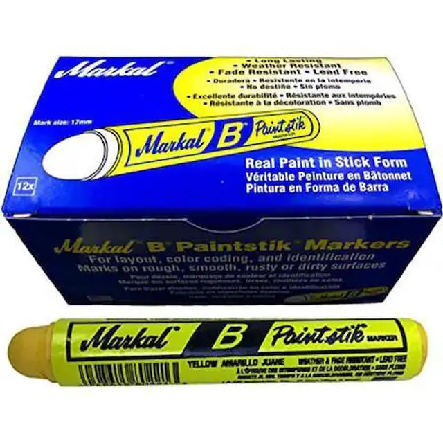 Main image of MARKAL MKL080221 Paintstik B, Yellow Solid Paint Marker 12box, 144cs