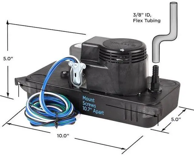 Alt view image 4 of 4 - BECKETT CL201ULP Pump-115V Condensate Low Pro Plenum
