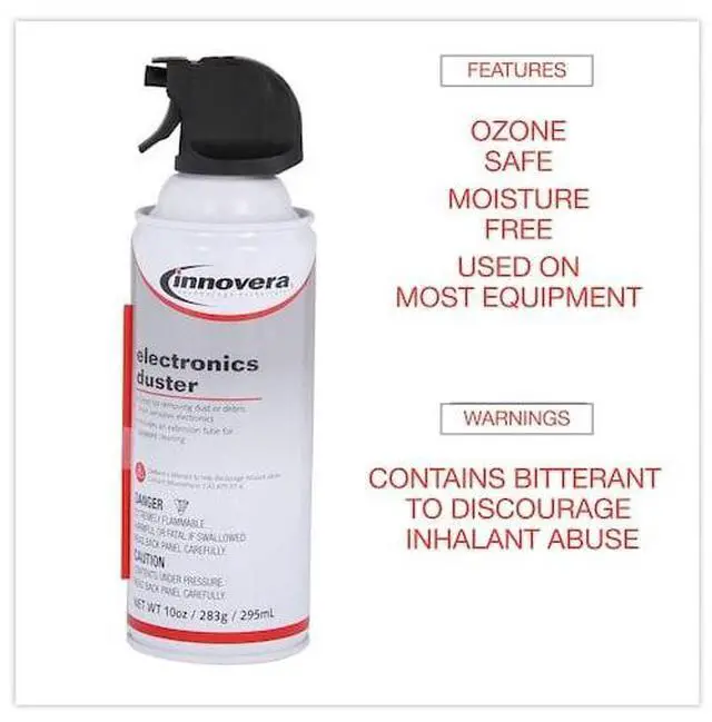 Alt view image 13 of 13 - Compressed Air Duster Cleaner, 10 oz Can, 2/Pack 10012