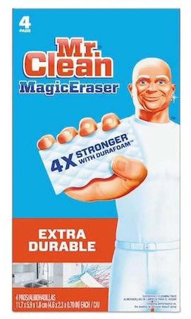 Alt view image 18 of 20 - Mr. Clean Magic Eraser Extra Power 4 3/5" x 2 2/5" 4/Box 82038