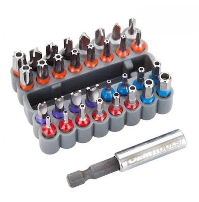 Alt view image 2 of 7 - OEMTOOLS 25959 33 Piece Security Bit Set, Includes Spanner, Tri-Wing, Torq, Hex Security, and Tamper Proof Star Security Bits with 1/4 Inch Hex Bit Holder