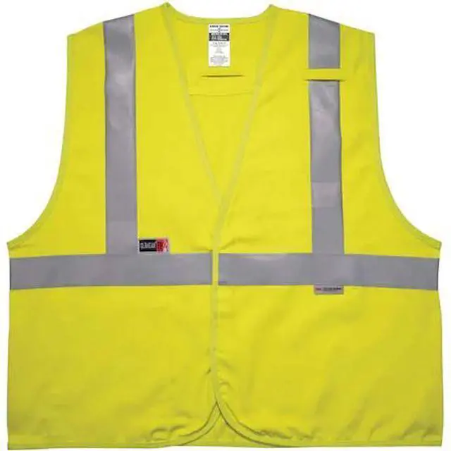 Main image of ERGODYNE 8261FRHL Lime L/XL Hi-Vis FR Safety Vest - Class 2, Dual Compliant