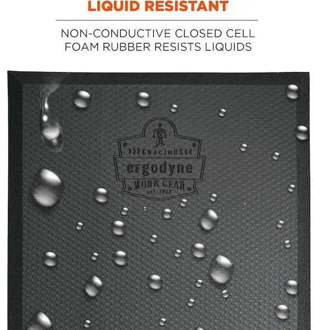 Alt view image 2 of 7 - ERGODYNE 381 Black Standard Foam Kneeling Pad, 0.5"