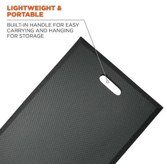 Alt view image 7 of 7 - ERGODYNE 381 Black Standard Foam Kneeling Pad, 0.5"