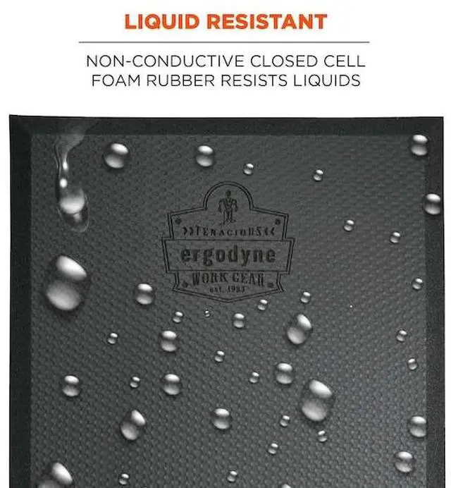 Alt view image 5 of 7 - ERGODYNE 381 Black Standard Foam Kneeling Pad, 0.5"