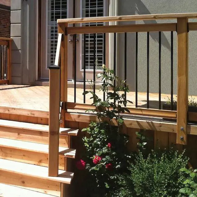 Alt view image 4 of 5 - NUVO IRON CR32 32 in Round Balusters, 3/4 in Diameter, Black, Galvanized Steel,