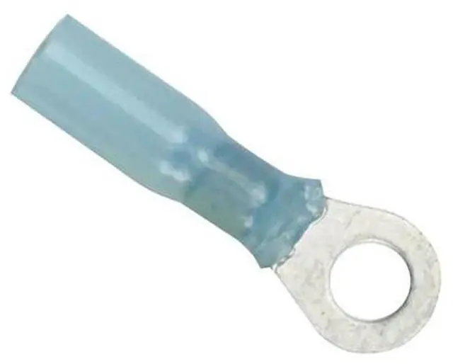 Alt view image 4 of 4 - Ancor 311425 Marine Grade Electrical Nylon Insulated Adhesive Lined Heat Shrink Ring Terminals (16 to 14-Gauge, Size 1/4 Screw, 25-Pack)