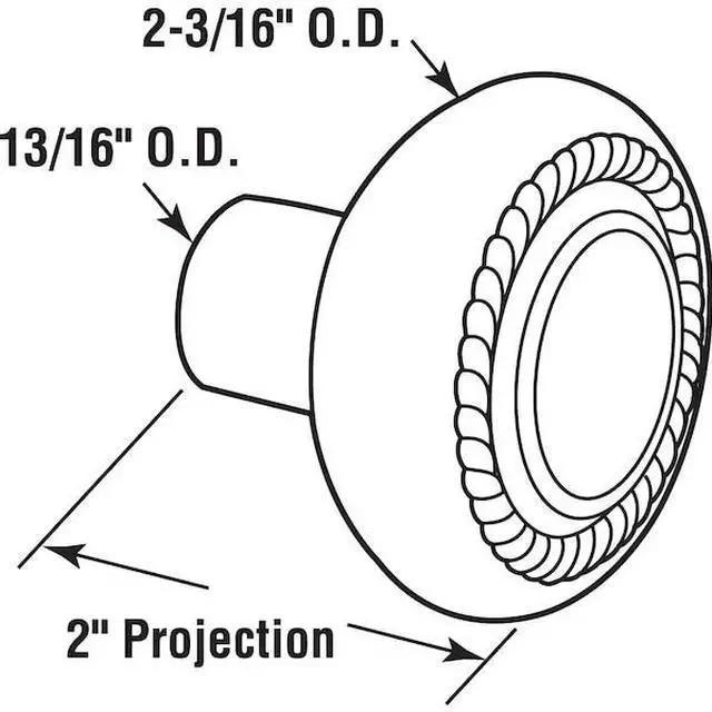 Alt view image 3 of 4 - PRIME-LINE E 2643 Colonial Style Door Knobs, 1/4 In. Square Drive, Wrought
