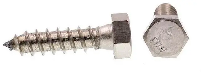 Alt view image 2 of 4 - PRIME-LINE 9056104 Hex Lag Screw 3/8in X 1-1/2in Grade 18-8 Stainless Steel 25PK
