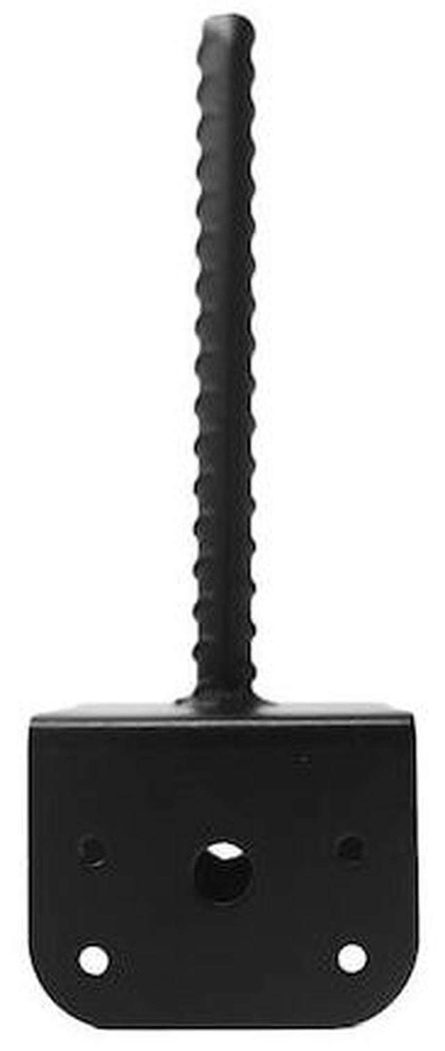 Alt view image 7 of 9 - Post Support Saddle Bracket Holder for 3.5"x3.5" Posts, Galvanized Steel Powder Coated Black - DSB4