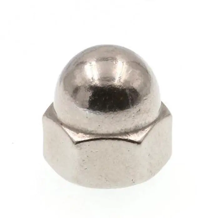 Main image of PRIME-LINE 9077422 Cap Nut, 1/4"-20, 18-8 Stainless Steel, Plain, 25 PK