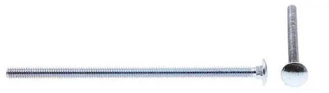 Alt view image 4 of 4 - PRIME-LINE 9062640 Carriage Bolts 1/4in-20 X 5-1/2in A307 Grade A Zinc Plated