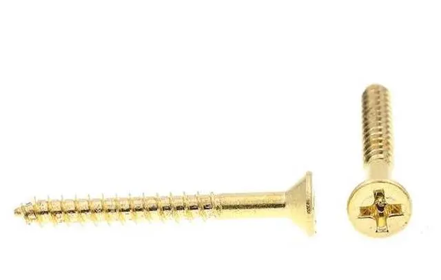 Alt view image 2 of 4 - PRIME-LINE 9034769 Wood Screw, Flat Head, Phillips Drive No. 6 X 1-1/4in Solid